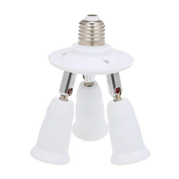 

Newest 3 in 1 Light Socket Splitter E26/27 Socket Adapter Converter for Standard LED Bulbs Max 60W Extender