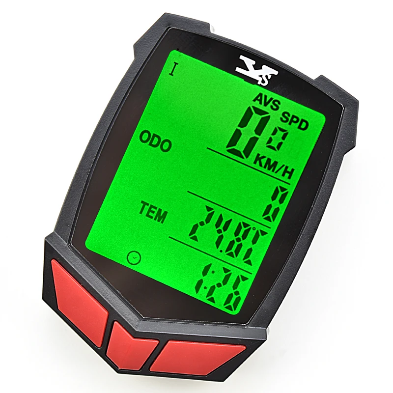 Wireless Bike Computer Bicycle Speedometer Waterproof LED Cycle Cycling