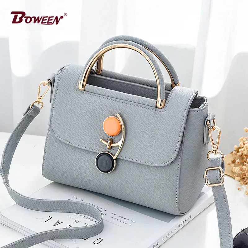 

Fashion woman handbag small bags pu leather hand bag top-handle bags women small shoulder bags for girls Buckle design