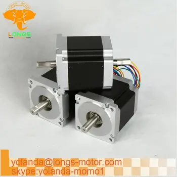 

3 PCS Nema 34 Stepper Motor 34HST9805-02B2 878 oz.in 2A 98mm dual shaft CNC Router Robot Foam Plastic Metal
