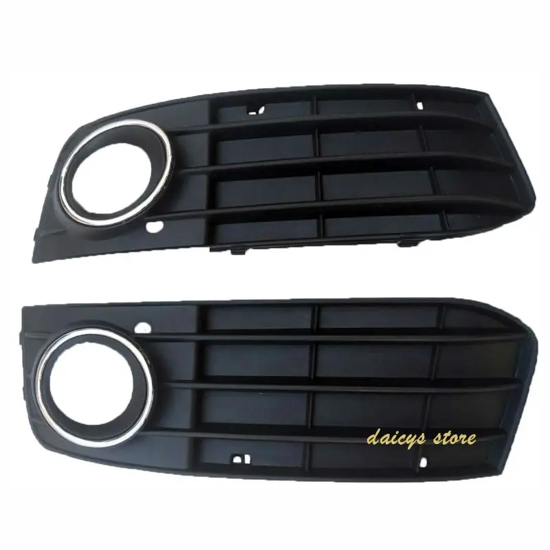 

2Pcs Car Front Bumper Fog Light Grille Grill Cover for Audi A4 B8 A4L 2009 2010 2011 2012 8KD 807 681 01C /8KD 807 682 01C