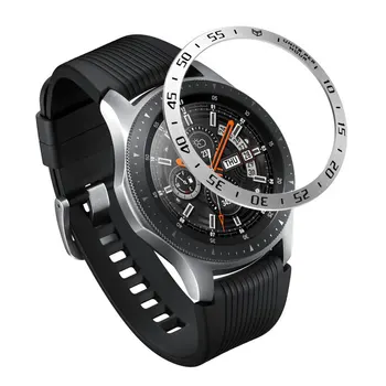 

Replacement Smart Watch Accessories For Samsung Galaxy Watch 46MM/42MM Bezel Ring Adhesive Cover Anti Scratch Metal