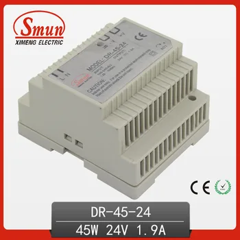 

45W 24V 1.9A Single Output AC-DC Indoor Din Rail Switching Mode Power Supply DR-45-24