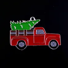 OYKZA модные ювелирные изделия Новинка 55x36 мм 5 шт. сплав металлический грузовик эмалевые подвески для массивных бусин ожерелье изготовление