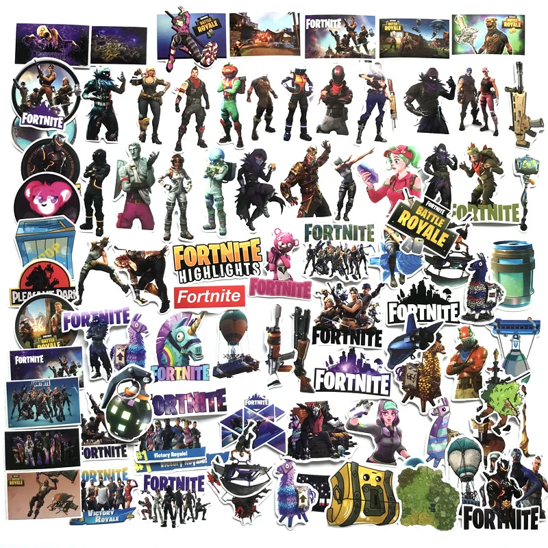 

90 PCS PUBG Figures Helmet Battle Royal Lima Stickers Bomb Set 2018 New PUBG Party Supply Dancing Bomb Sticker Decal Laptop Moto