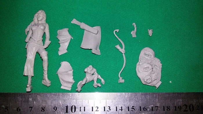 Набор из смолы shaunye 1/32 54 мм неокрашенный набор с героями Фэнтези модель