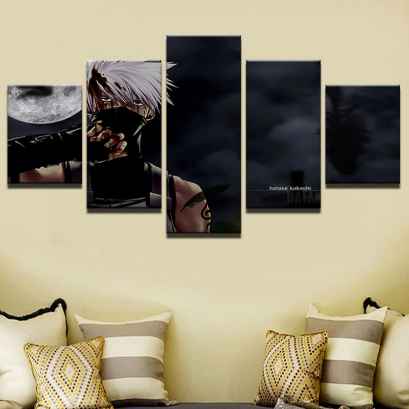 

Hatake Kakashi Anime Home Decor Picture 5 Piece HD Print Paintings on Canvas Wall Art Poster Modern Decorative Artwork