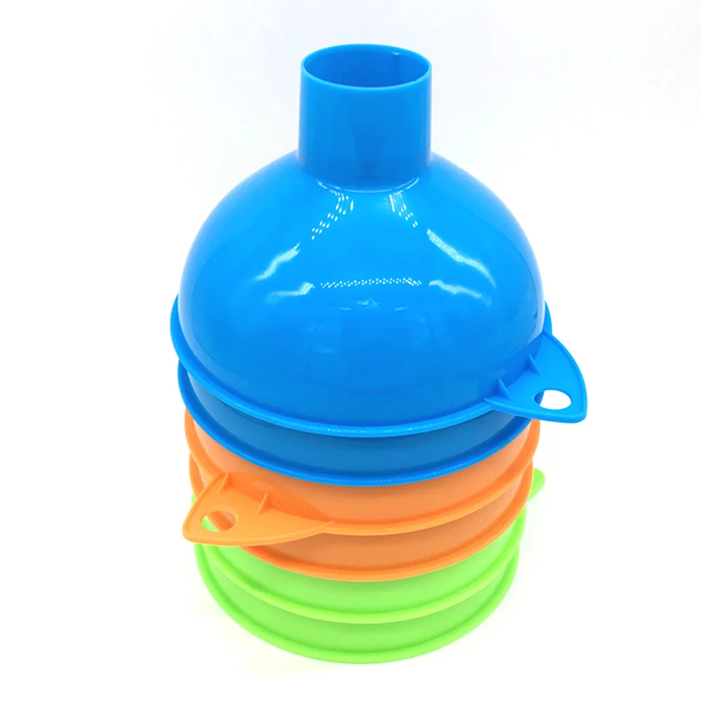 Funnel Wide Mouth Plastic Home Kitchen Gadgets Oil Fuel Hopper Reusable Durable