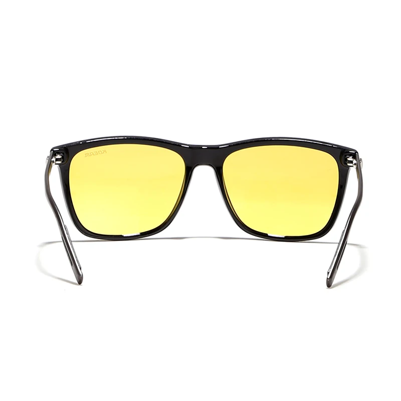 KDEAM, солнцезащитные очки ночного видения, мужские, для вождения, солнцезащитные очки, UV400, защита от трещин, устойчивые к Al-mg, ноги, TAC линзы, полная посылка
