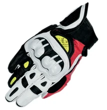

Alpine stars Leather Motorcycle Gloves Moto Gp Road Racing Glove Full Finger Cycling Racing Motocross Luvas guantes moto