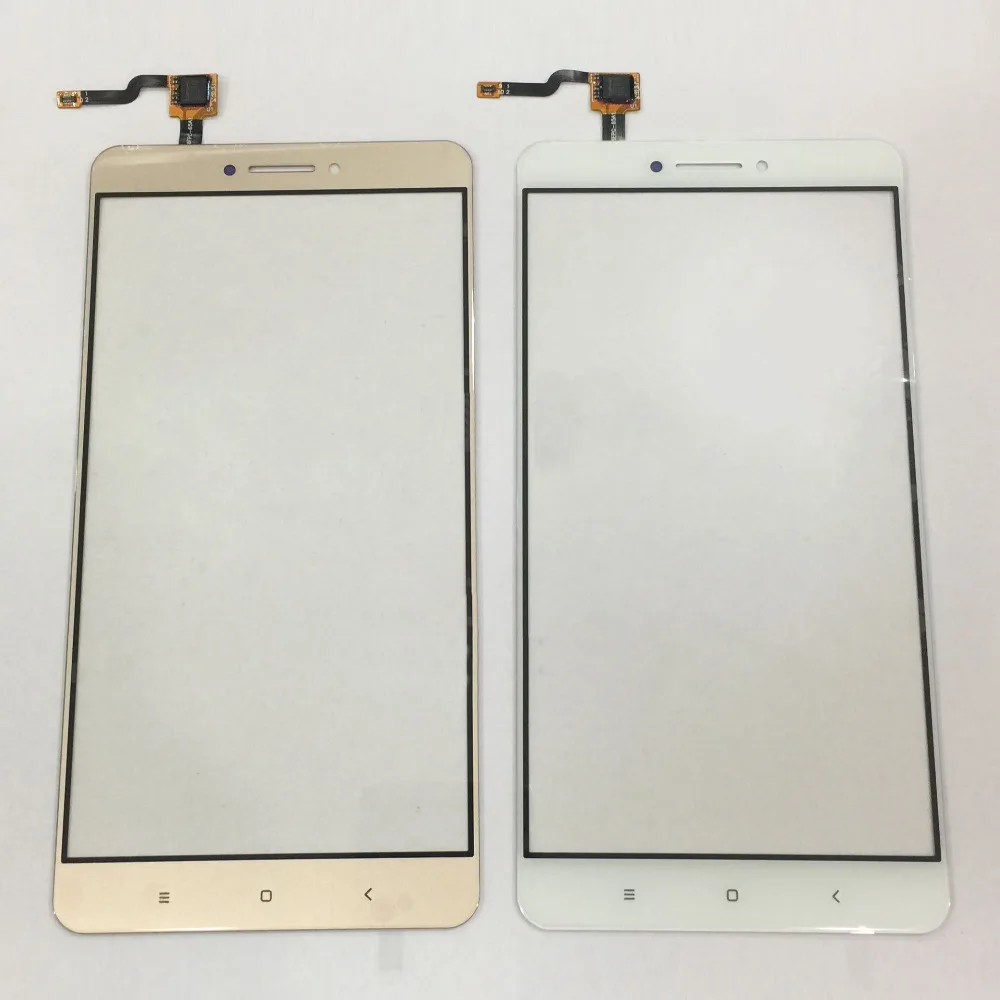 Black White Gold for Xiaomi MAX Front LCD glass Touch Screen Panel Digitizer Replacement Spare Parts