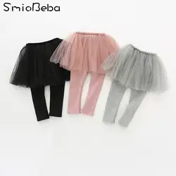 Штанишки для новорожденных Slim Fit с розовым Кружево детей штаны для девочек Корейский стиль Весна младенческой Дети Обувь для девочек 2 шт
