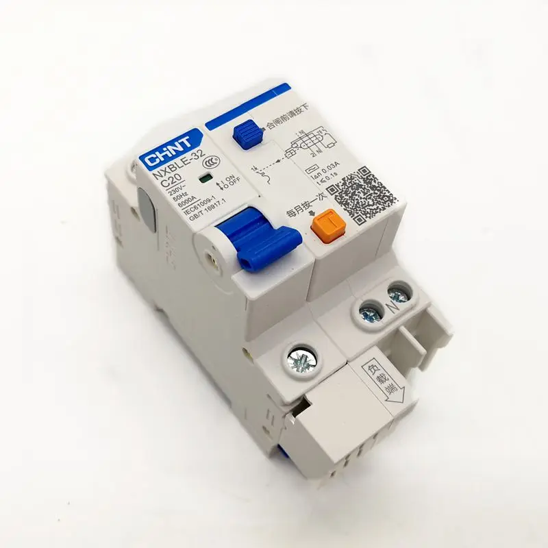 CHINT остаточный ток выключатель NXBLE-32 1 P+ N C10A 16A 20A 25A 32A RCBO DZ47LE-32 1 P+ N выключатель