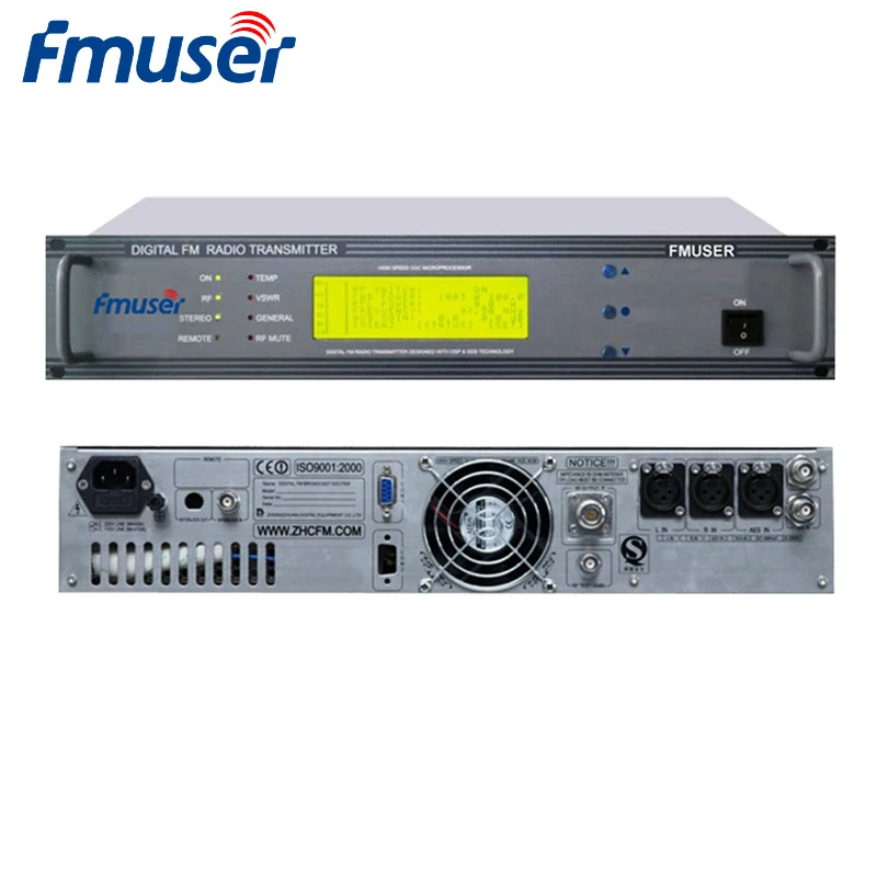 Профессиональный fm радиопередатчик FMUSER Компактный передатчик 300 Вт PLL для
