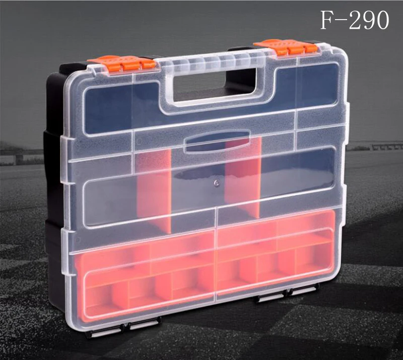 Ручная пластиковая коробка для инструментов, упаковочная коробка, портативные практичные электронные компоненты, винт, съемный винт для хранения, Новинка - Цвет: F-290