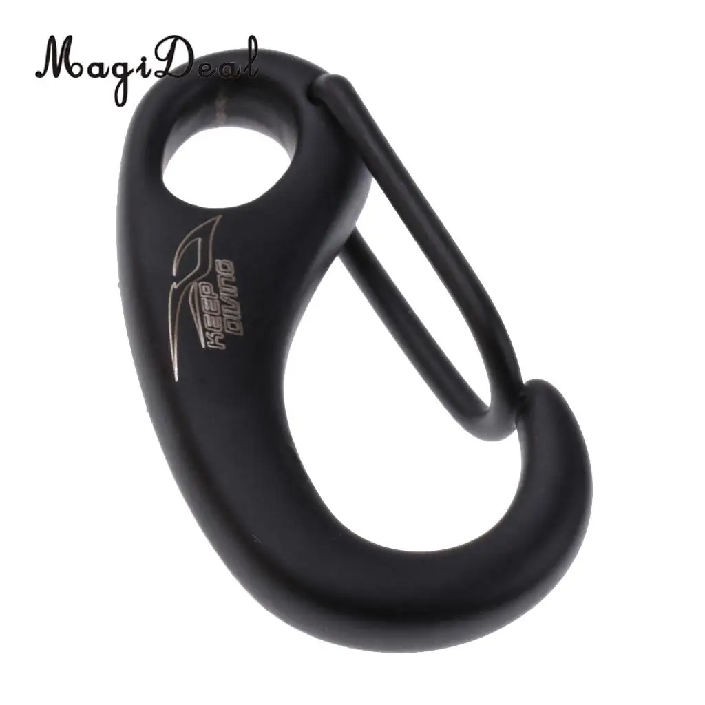 MagiDeal 2Pcs Stainless Steel Scuba Diving Snap Clip Carabiner Snorkeling Hook Clip Great Diving Accessories 