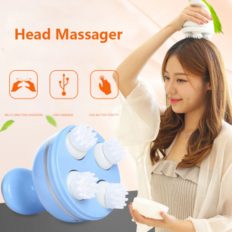 NEW Electric Head Massage 3D Kneading Scalp Massage Machine Brain Relaxation Relieve Headache