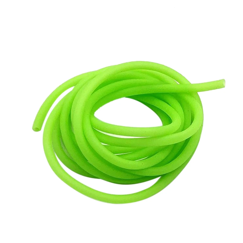 

Attractant Fishing Tube Wear Resistance Hook Line Accessories Rig Sleeves Durable Soft Connector Lure Silicone Luminous Green