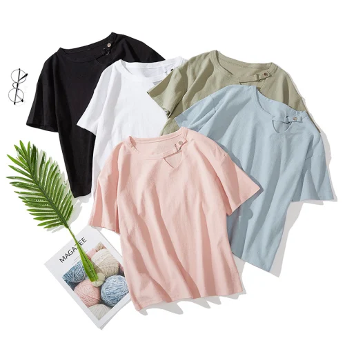 تي شيرت أبيض القطن التي شيرت زائد حجم الصيف قمم للنساء 2019 camiseta موهير المتناثرة المحملة قميص فام القمم فوج T قميص تي شيرت أبيض القطن التي شيرت زائد حجم الصيف قمم للنساء 2019 camiseta موهير المتناثرة المحملة قميص فام القمم فوج T قميص
