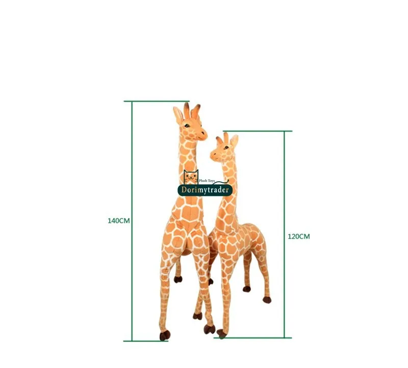 Dorimytrader 2015 New 1 pc 47`` 120cm Giant Cute Stuffed Soft Plush Simulated Animal Giraffe Toy, Free Shipping DY60312 (8)