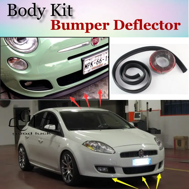 Бампер для губ дефлектор губы Fiat Croma 194 MK2 2005 ~ 2011 передний спойлер юбка TopGear