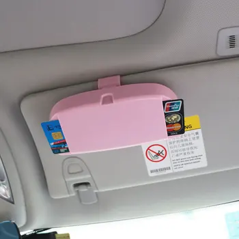 

Car Sun Visor Glasses Holder Card Holders Box for VW Golf 4 5 6 7 Passat Tiguan Polo for Nissan X-trail Qashqai Juke Tiida Kicks