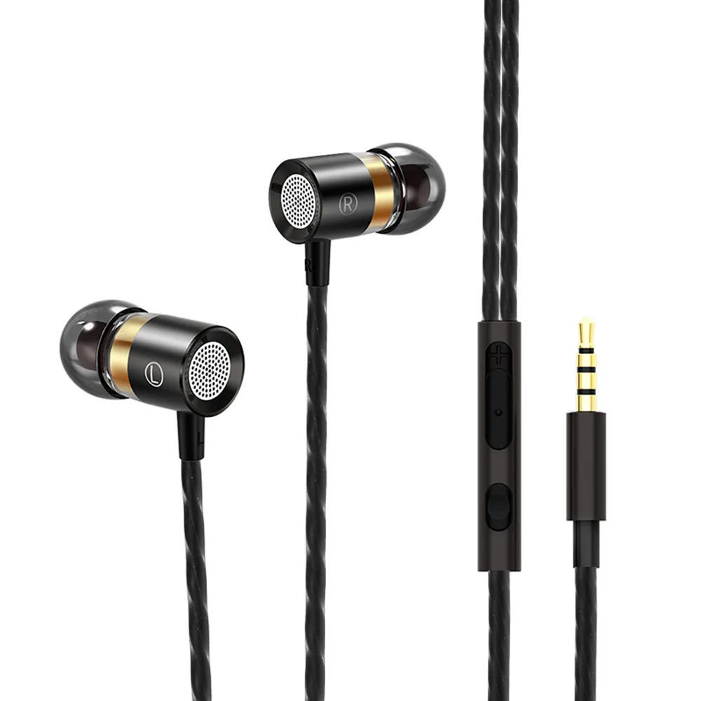 Наушники в ухо Hifi 3 5 мм проводные наушники с микрофоном для iPhone samsung ПК контроль