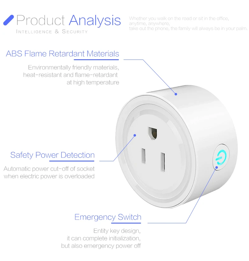 Wi-Fi, США, ЕС, Великобритания, вилка, умная розетка, Беспроводная розетка, голосовое интеллектуальное управление, работает с Alexa Google home IFTTT