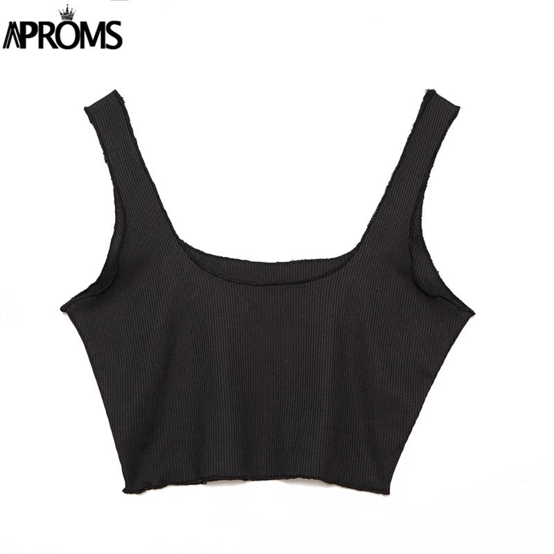 Aproms, яркие цвета, базовый укороченный топ, 90 s, для девушек, топ на бретелях, для женщин, лето, повседневные, без рукавов, белые, укороченные, женские Т-образные топы, майки
