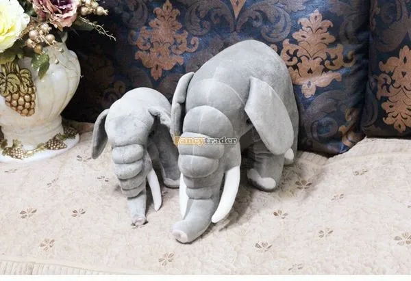Fancytrader 31'' 80cm Rare Stuffed Soft Plush Grey Emulational Africa Elephant, Free Shipping FT50165 (3)