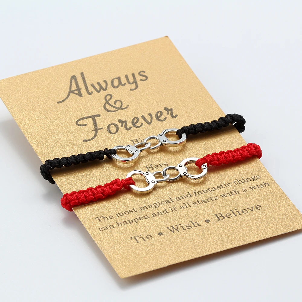 2pcs/lot MEIBEADS Vintage Handmade Bracelet Men Women Friendship Couple Bracelet Adjustable Handcuffs Charm Bracelet bracelet jewelry