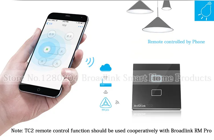 Broadlink TC2 Smart Wi-Fi настенный светильник сенсорный выключатель 1/2/3 сенсорный РФ пульт дистанционного управления "умный дом" настенный сенсорный выключатель работает с Rm Pro