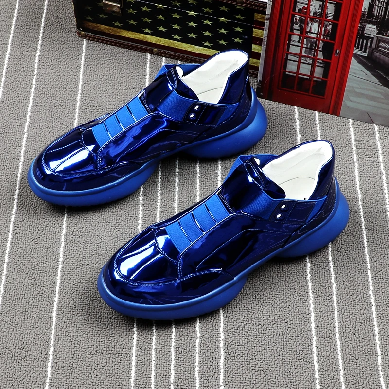 Приятная панда роскошные мужские демисезонные Модные слипоны повседневная обувь мужские синие дышащие массажные Прогулочные кроссовки Los Zapatos
