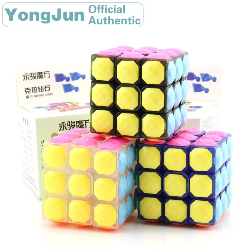 

YongJun Diamond Symbol 3x3x3 Magic Cube YJ 3x3 Professional Neo Speed Puzzle Antistress Fidget Educational Toys For Children