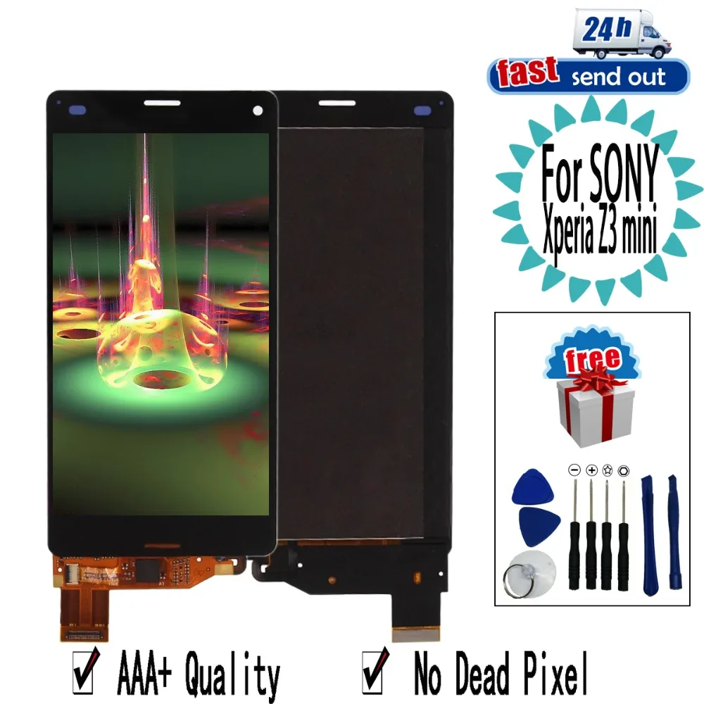 4 6 &quotЖК дисплей для SONY Xperia Z3 Мини Компактный ЖК D5803 D5833 кодирующий преобразователь