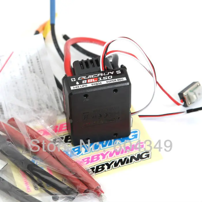 QuicRun-WP-8BL150 Sensorless Brushless Speed Controllers ESC for 1/8 Hobbywing QuicRun