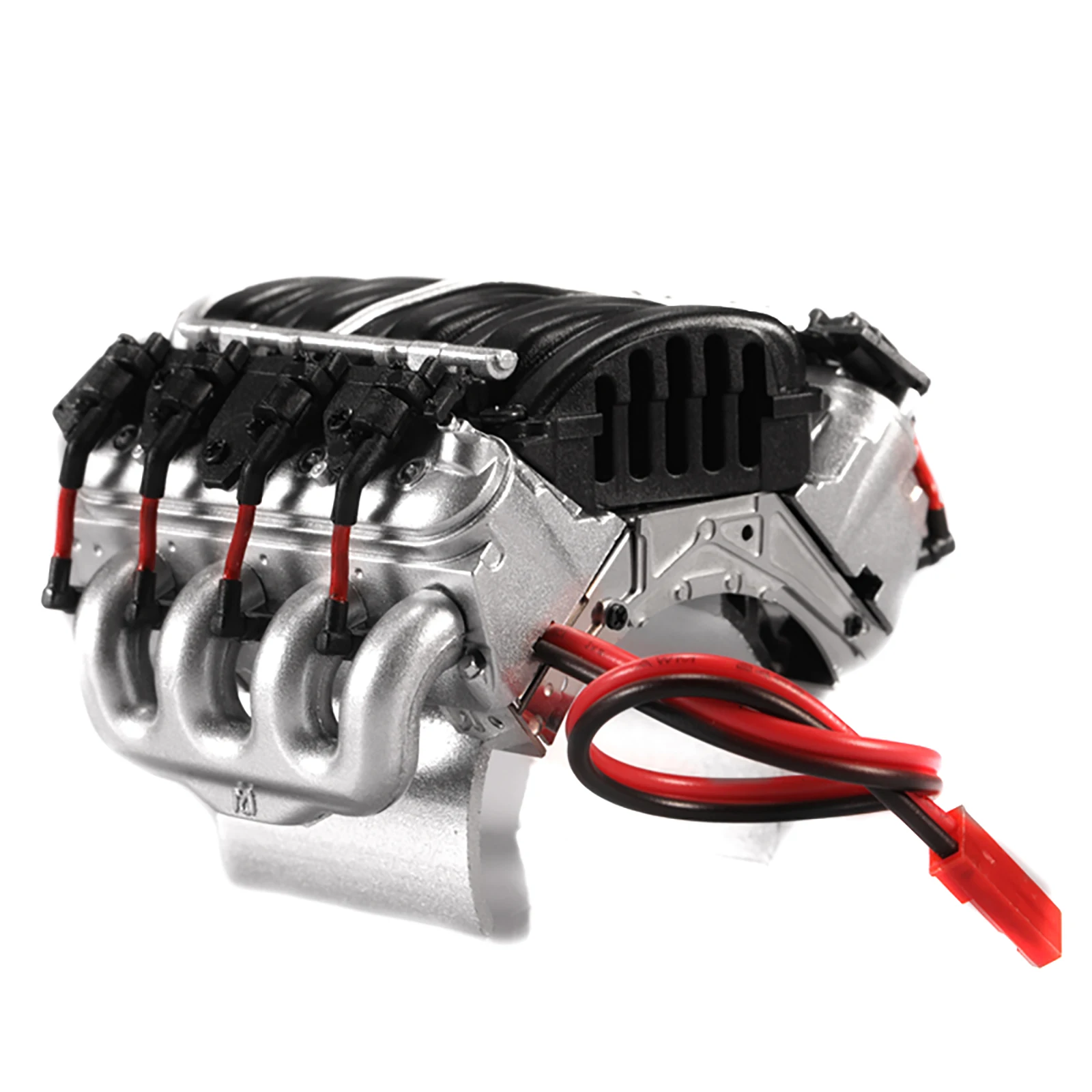 

For DJC-0641 LS3 V8 6.2L Simulation Engine Cover + Radiator Motor Fan Common Use for 1/10 Scale Trx4 Jeep Land Rover d90/110/130