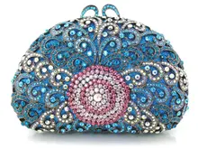 Single Side Sun Crystal Evening Clutch Bag Hot Styling Day Clutches Lady Wedding bag Free Shipping red handbags with women bags