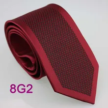 YIBEI Coachella Мужские галстуки с Красной каймой черные горошек пятна жаккардовый галстук трикотажный галстук для мужчин платье рубашки Свадебный галстук