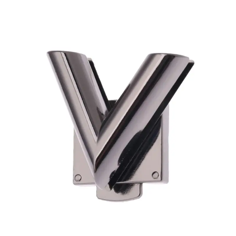 

V Shape Clasp Turn Locks Twist Lock Metal Hardware For DIY Handbag Shoulder Bag Purse