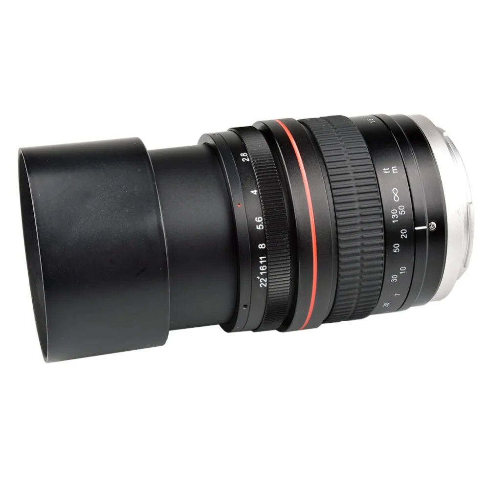 Lighdow 135 мм F2.8 телефото объектив с фиксированным фокусным расстоянием для Canon 6D 6DII 7DII 77D 760D 800D 70D 80D 5DIV 5diii Nikon D3400 D5300 D760D камеры