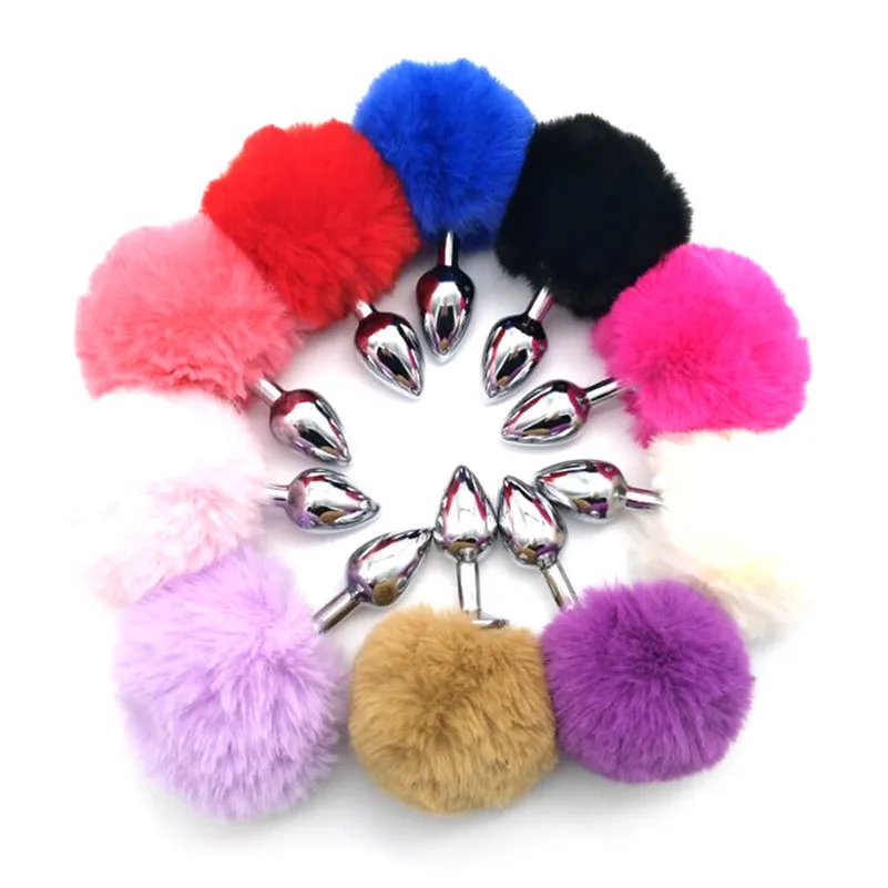 Plush Ball Rabbit Anal Tail Plug Prostate Massager Exotic Butt Fox BDSM Sex Toys for Women/Couple Adult Game | Красота и здоровье