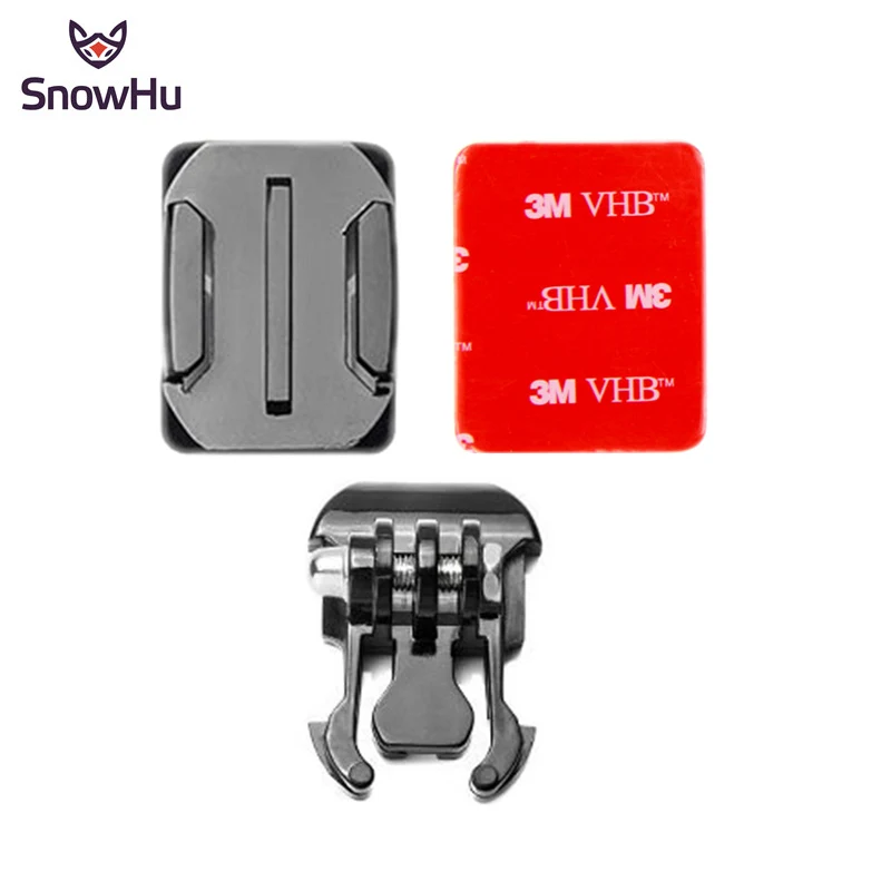 SnowHu аксессуары для GoPro Крепление на шлем изогнутая поверхность + 3M наклейка