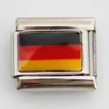 YAFFIL пара браслет Национальный флаг итальянский талисманы мужские ювелирные изделия Модные Весенние застежки металлический браслет Мужчины Новая мода 9 мм