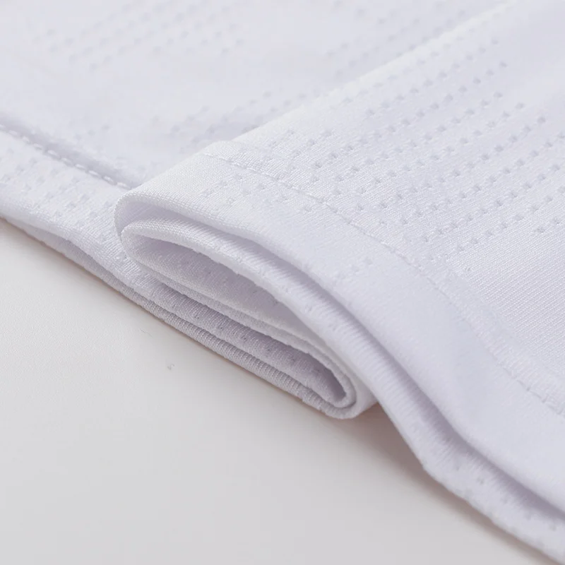 FANNAI White Running Shirt Sport Whole Fabric Super Breathable  Dry Fit Short Sleeve Fitness Bodybuilding Work out Gym Shirts