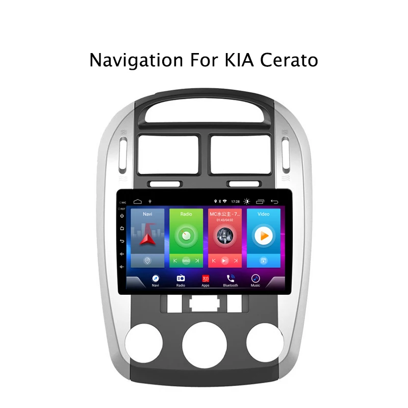 Perfect Car Android 8.1 Multimedia Player for KIA Cerato 2012 2016 GPS Navigation Device USB bluetooth steering wheel control support 2