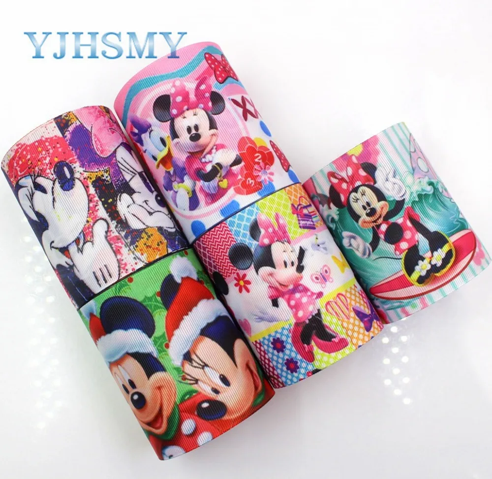 

YJHSMY G-18925-1210,75 mm,5 yards Cartoon Ribbons Thermal transfer Printed grosgrain,Clothing accessories DIY Handmade materials