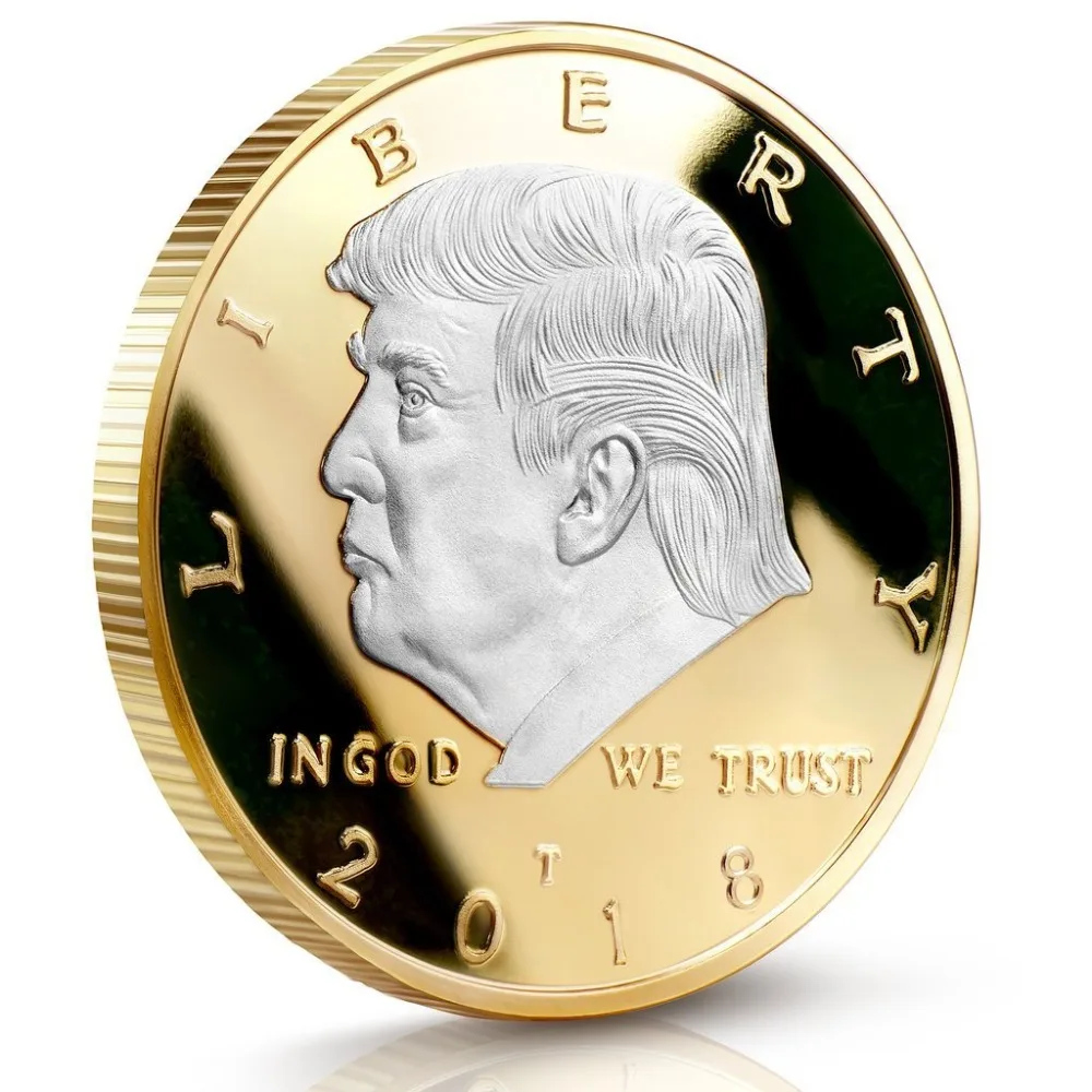 Наградная монета Дональда Трампа-Посеребренная в серии памятных коллекционеров. Потрясающее доказательство, как монеты