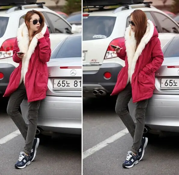 Autumn Coat Cotton Jacket Women 2016 Winter Womens Cotton Parka Casual Outwear Single Military Patchwork Coat