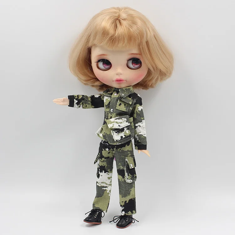 Blyth кукла военная форма+ поясная сумка кукольная одежда для Blyth AZONE Licca аксессуары для кукол